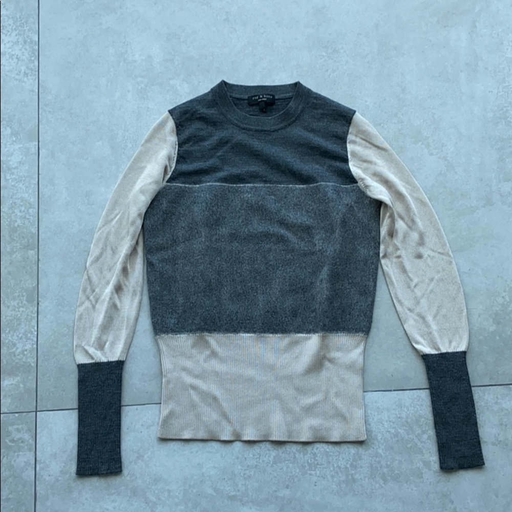 Rag & bone color block sweater xxs